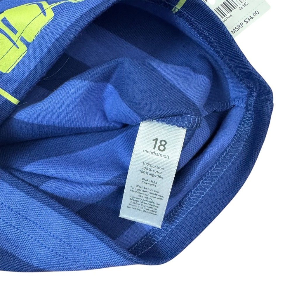 Carter's Blue Striped Diver Graphic Tee - Picture 3 of 7